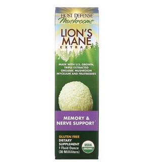 Lion’s Mane Extract Host Defense 60 ml ความจำ สมาธิ สมอง ระบบประสาท