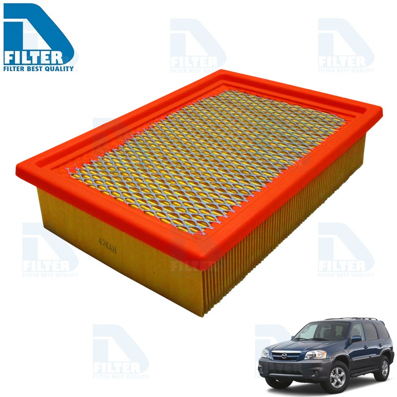 กรองอากาศ Mazda มาสด้า Tribute ทริบิวต์ 2002-2006 (เครื่อง 2.0,3.0) By D Filter (ไส้กรองอากาศ) SKA068