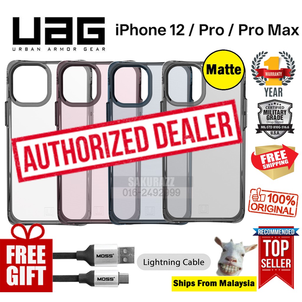 Uag Mouve Series iPhone 12 Mini / iPhone 12 / iPhone 12 Pro / iPhone 12 Pro Max Clear Case Cover Cas