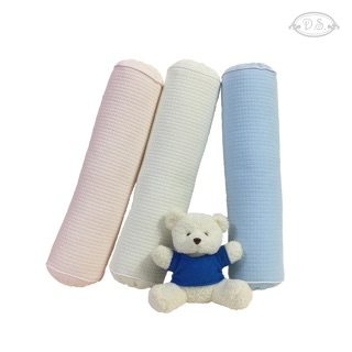 D.S. หมอนข้าง S รุ่นผ้ายืดทอลายตาราง Baby Bolster S - Checked Cotton Spandex