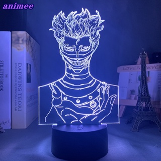 โคมไฟกลางคืน Led ลายอนิเมะ Black Clover Zora 3d หลากสีสัน สําหรับตกแต่งห้องนอน