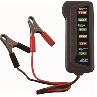 12V Car Battery &amp; Alternator Tester - Test Battery Condition &amp; Alternator Charging (LED in