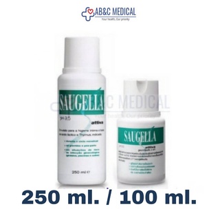 Saugella Attiva เหมาะสำหรับผุ้ออกกำลังกาย /ระหว่างตั้งครรภ์และหลังคลอด 100ml ขวดเล็ก สุขอนามัย ล้างน้องสาว จุดซ่อนเร้น