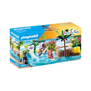 Playmobil 70611 AQUA Park Childrens Pool with Slide อควา พาร์ค ฟิกเกอร์ สระว่ายน้ำเด็กพร้อมสไลเดอร์