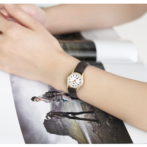 CASIO นาฬิกาข้อมือผู้หญิง รุ่น LTP-1094Q-7B4 สายหนังแท้ สีน้ำตาล หน้าปัดสีขาว (สินค้าขายดี) มั่นใจ ของแท้ 100% รับประกันสินค้า 1 ปีเต็ม