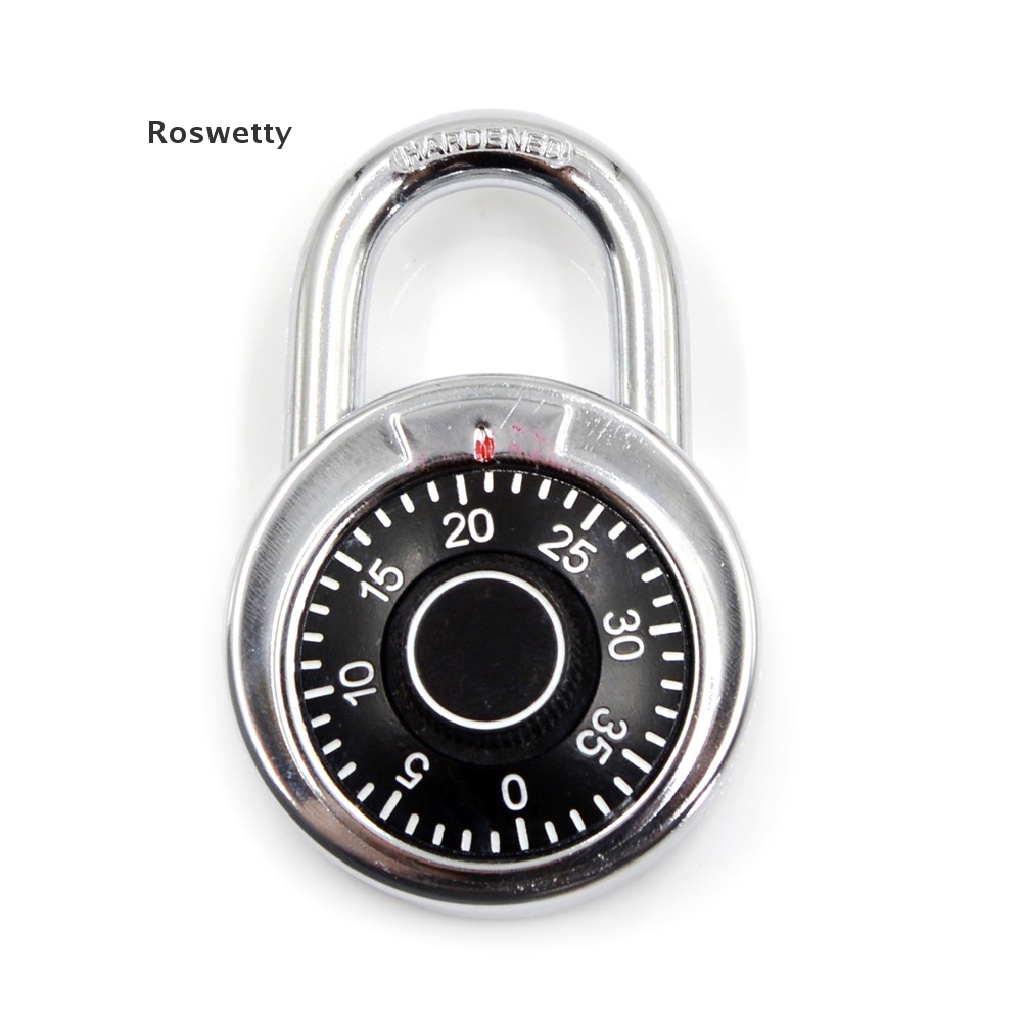 Roswetty 3-Dial Combination Password Padlock for Dormitory Door gym locker Code Lock PH