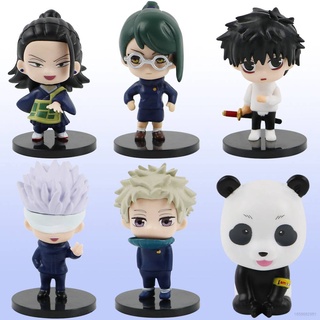 Yb2 โมเดลฟิกเกอร์ PVC อนิเมะมหาเวทย์ผนึกมาร Gojo Satoru 6 ชิ้น สําหรับตกแต่งบ้าน BY2