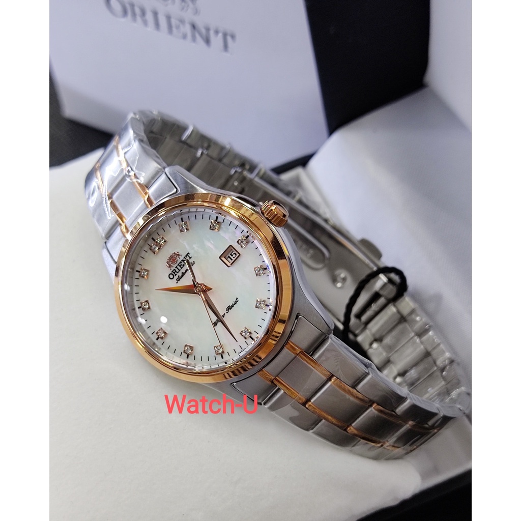 นาฬิกาข้อมือผู้หญิง Orient Automatic หน้าปัดมุก รุ่น NR1Q001W