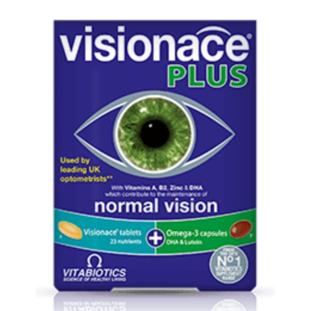 Visionace plus อาหารเสริมบำรุงสายตา นำเข้าจากอังกฤษ