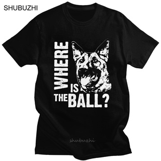 เสื้อยืดแฟชั่น - แฟชั่นอินเทรนด์ Malinois เสื้อยืดผู้ชายแขนสั้นเบลเยียมเชพเพิร์ดสุนัข Tshirt Mechel