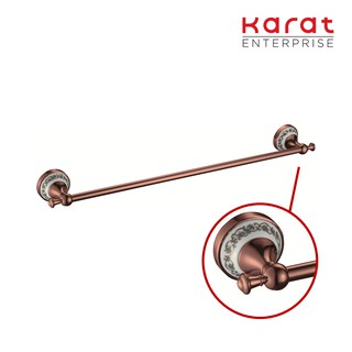 Karat Faucet ราวแขวนผ้าเดี่ยว สีโรสโกลด์ ยาว 60 ซม. รุ่น KB-73-611-53