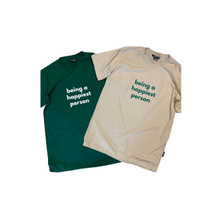 โปรโมชั่น : ใส่โค้ด"WRQPLS"ลดเพิ่ม 40.- ซื้อขั้นต่ำ 300.-เสื้อยืดสกรีนลาย being a happiest person