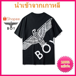 แท้จริง BoyLondon ยาวนำเข้าเสื้อยืดแขนสั้นม้าล่อเสื้อยืดผู้หญิงเสื้อยืดผ้าฝ้ายสตรีสตรี