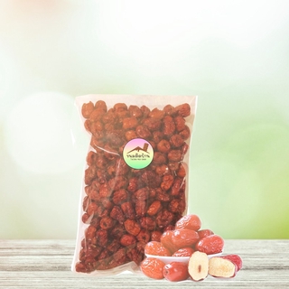 พุทราจีน ไร้เม็ด พุทราจีนแห้ง อั่งจ้อ ถุงซีล (ปริมาณ 500 กรัม) Dried Red Chinese Date