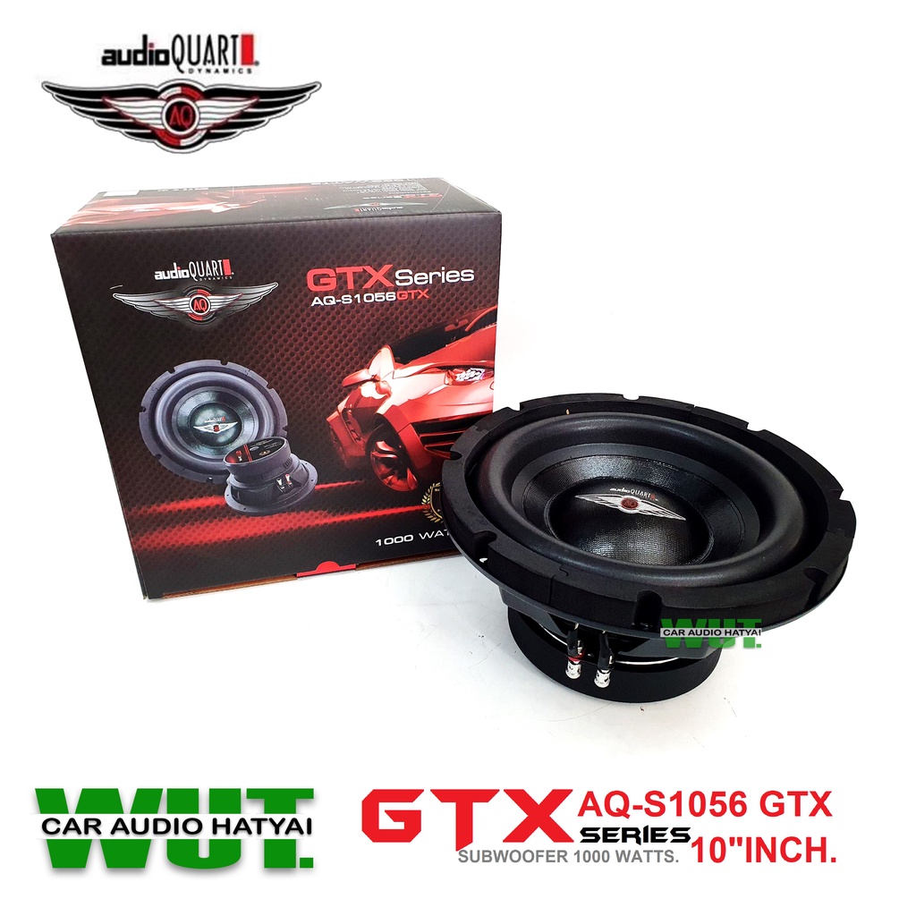 AUDIO QUART ลำโพงซับเบส ซัปวูฟเฟอร์ 10นิ้ว โครงปั้ม วอยซ์คู่ 1000วัตต์ audio quart GTX Series รุ่น A