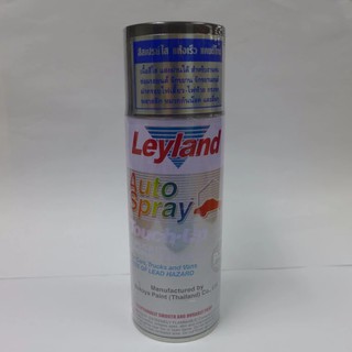 Leyland auto spray สีสเปรย์ใส สีดำ (P-10) TRANSPARENT BLACK แคนดี้โทน เนื้อสีใส แสงผ่านได้ แห้งเร็ว เนื้อสีใส