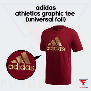 เสื้อยืดคอกลมชาย adidas Athletics Graphic Tee (Universal Foil)