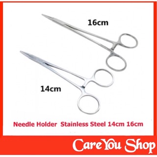 Needle Holder  Stainless Steel  ขนาด 14cm และขนาด 16cm, 18cm , 20 cm กรรไกรจับเข็ม เย็บแผล พร้อมส่ง