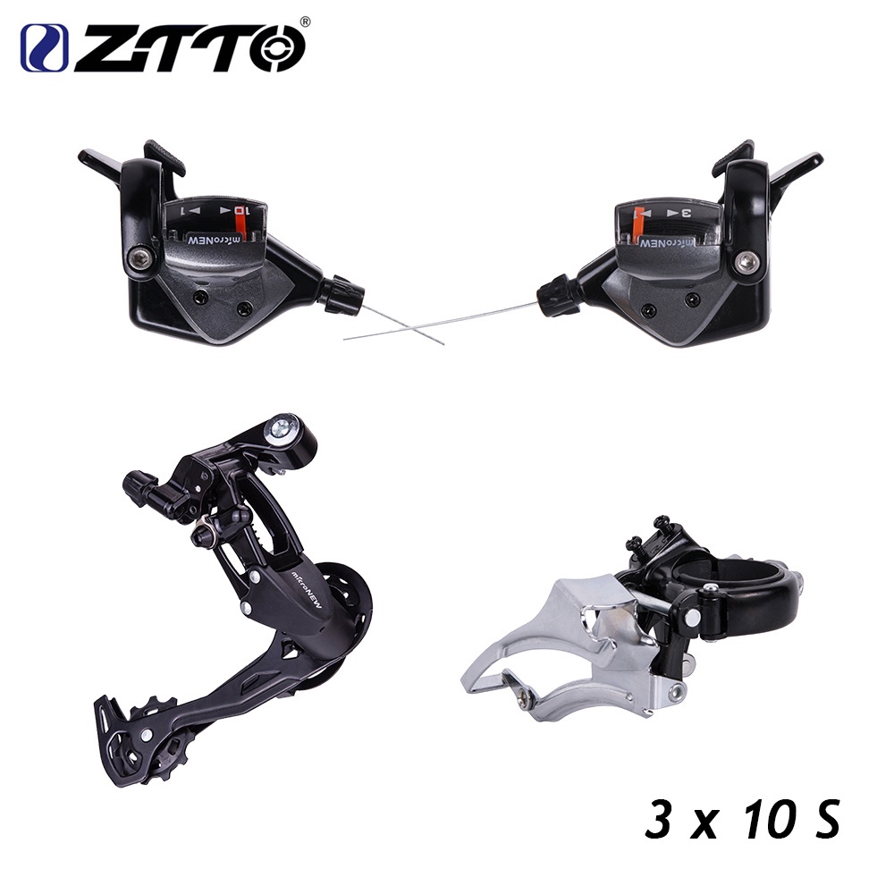 Ztto จักรยาน MTB Micronew 3X10 30 ความเร็วด้านหน้าด้านหลัง Shifter derailleur Groupset ด้านหน้าด้านหลัง derailleur สําหรับอะไหล่ m610 m670 m780 ระบบ