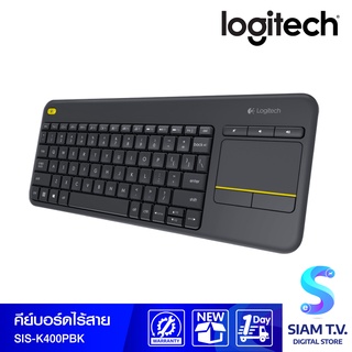 WIRELESS TOUCH KEYBOARD K400 PLUS Black โดย สยามทีวี by Siam T.V.