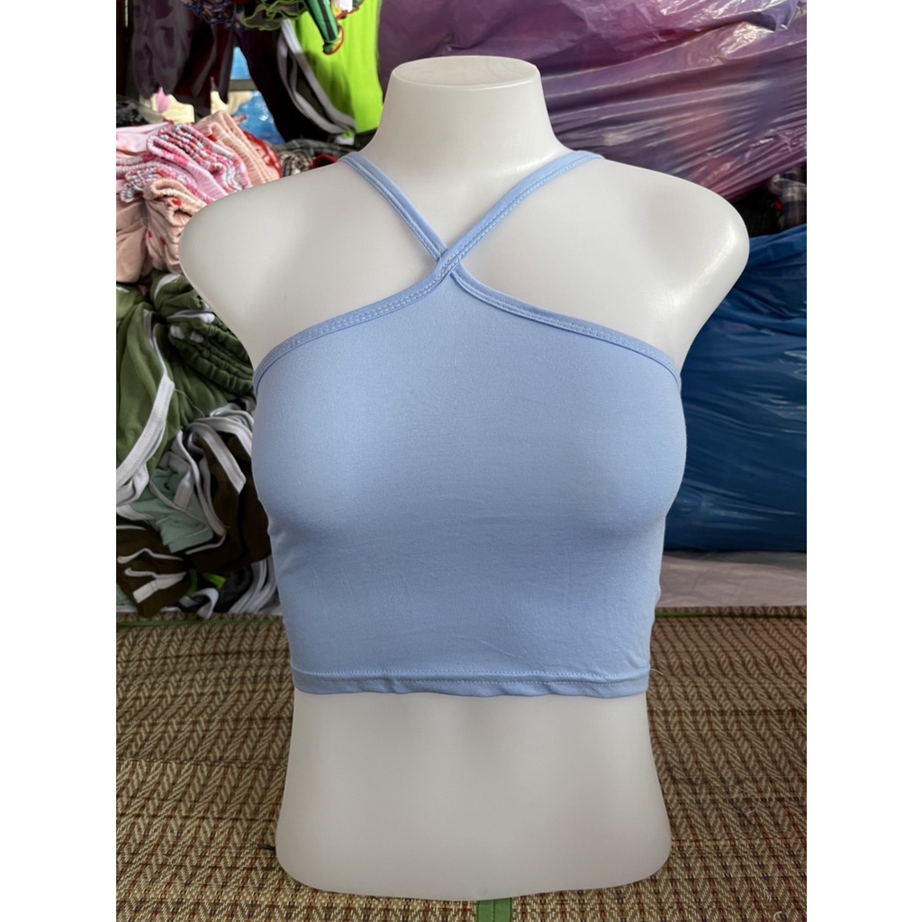 [ส่งจากไทย] 𝑩𝒓𝒂𝑩𝒓𝒂𝑩𝒓𝒂 #bra-181 เสื้อสายเดี่ยว ผ้าเรยอน สีพื้น ดีเทลสายคาดไหล่น่ารัก - รูปที่ 5