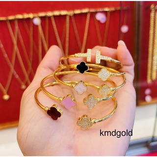 KMDGold กำไลทอง 2สลึง ทองแท้ขายได้จำนำได้ พร้อมใบรับประกัน ( มีไซส์ข้อมือเล็กๆค่ะ)