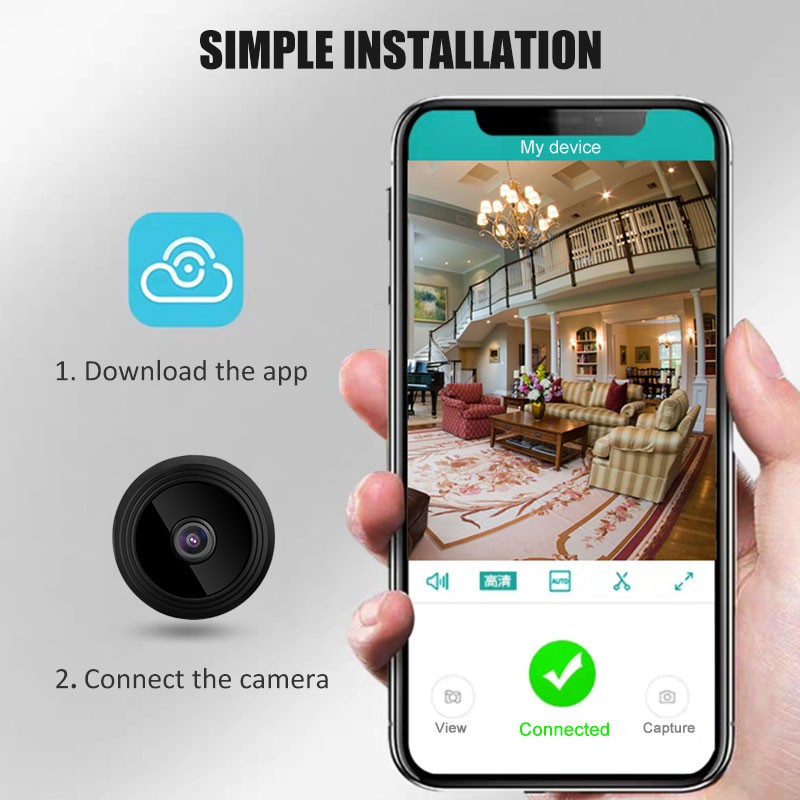 7p Hd Mini Wifi Camera Ip Camera Wireless Wifi Hidden Spy Camera Home Security Dvr Night Vision Mobile Detection Cam Shopee Thailand