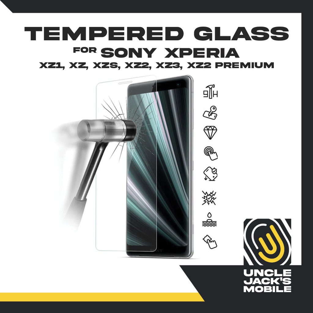 9H HD กระจกนิรภัยสําหรับ Sony Xperia XZ1 XZ XZs XZ2 XZ2 PREMIUM XZ3 XPERIA 1 XPERIA 8 TG หน้าจอ Prot