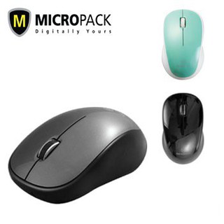 MicroPack เมาส์ไร้เสียงรบกวน MP-771W ST Silent Wireless Mouse (1200 DPI) ประกัน 1 ปี