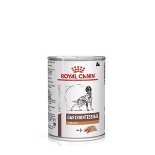 Royal canin Gastrointestinal low fat อาหารสุนัขโรคตับอ่อนอักเสบ 410g หมดอายุ12/24สินค้าพร้อมส่ง แบบ3 กระป๋อง