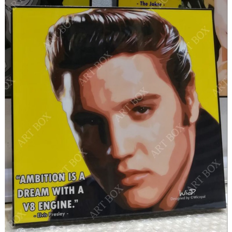 Art Box  รูป Elvis Presley ตกแต่งผนัง รูปภาพตกแต่งบ้าน รูป Pop Art กรอบรูป Pop Art ตกแต่งผนัง