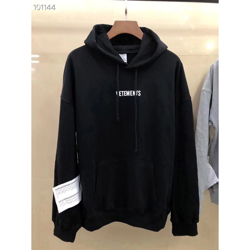 New Street Wear Vetements Hoodie Men 1:1 Vetements Pullover Big Tag Hip Hop Vetement เสื้อ