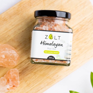 ZALT : เกลือหิมาลายันสีชมพู ชนิดเกล็ด (Himalayan Pink Salt) 200g.