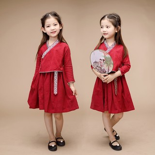 Kids Baby girl Tang suit cheongsam dress สาวกี่เพ้าชุดตรุษจีน