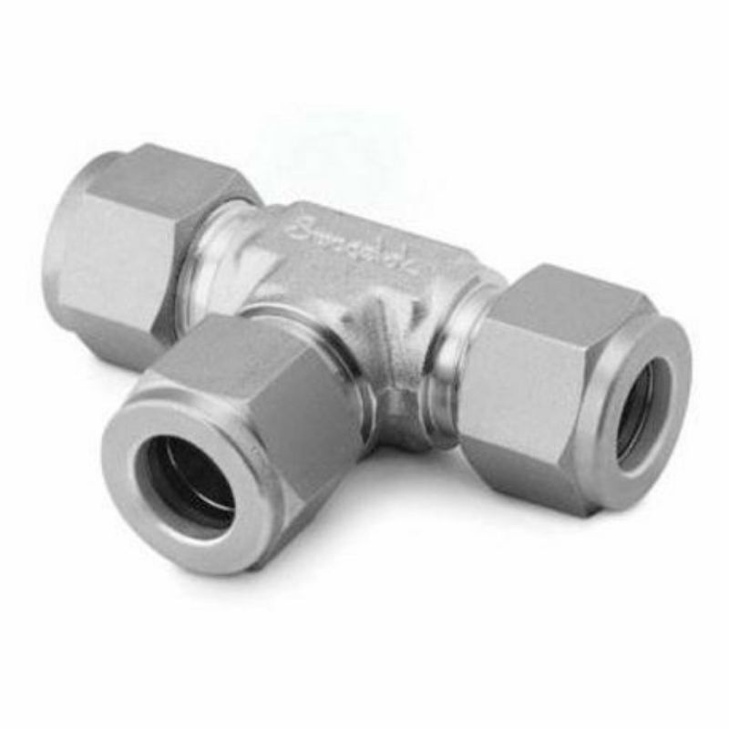 Swagelok Union Tee 3/8" หลอด OD SS316 SS-600-3