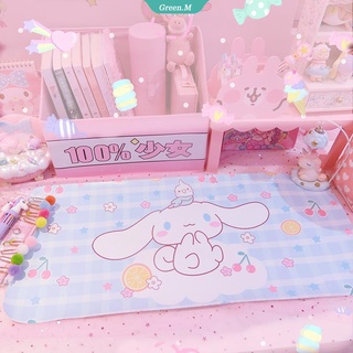 แผ่นรองเมาส์ Pvc ลายการ์ตูน Kawaii Sanrios Cinnamonroll My Melody ขนาด 30*66 ซม. กันลื่น เหมาะกับของขวัญ สําหรับนักเรียนชาย และหญิง