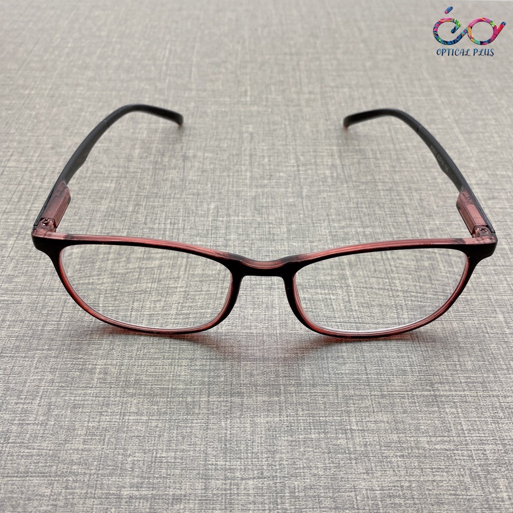 UniqueYou แว่นสายตายาว กรอบแว่นสายตา พร้อมเลนส์สายตา แถมซองผ้าใส่แว่น6801T-red