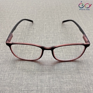 UniqueYou แว่นสายตายาว กรอบแว่นสายตา พร้อมเลนส์สายตา 6801T-red
