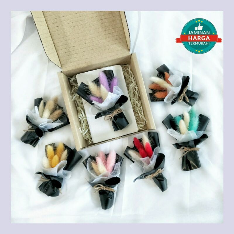 Mini Bouquet Bunny Tail Wishing Card วันเกิดขอโทษ Surprise