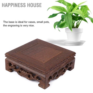 [ลดล้างสต๊อก]Happiness House แจกันกาน้ําชาไม้ทรงสี่เหลี่ยมขนาดเล็กสําหรับตกแต่ง