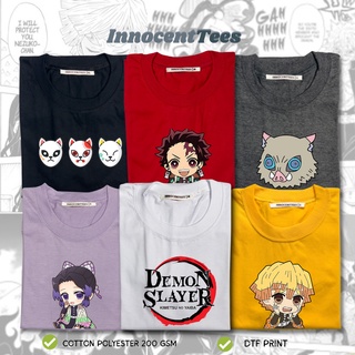 เสื้อยืด[INNOCENTTEES] DEMON SLAYER TSHIRT II ANIME TSHIRT II SMALL TO 2XL