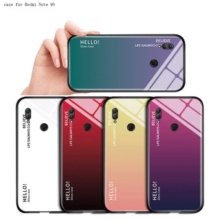 Xiaomi Redmi Note 9S 9T 9 6 7 8 8T Pro สำหรับ Case Hello Aurora Rainbow Gradient เคส เคสโทรศัพท์ เคสมือถือ