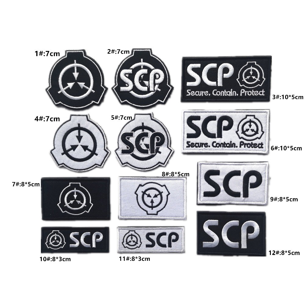 พิเศษบรรจุ Procedures Foundation Secure บรรจุปกป้อง SCP แพทช์ป้าย SCP Applique Patch สําหรับแจ็คเก็ต