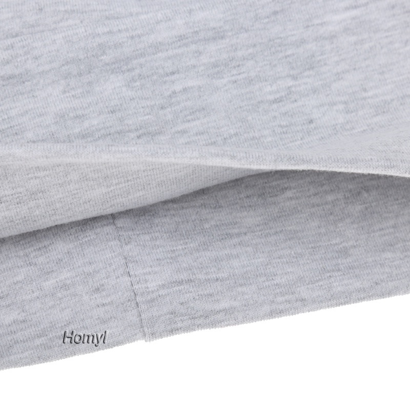 [HOMYL] ผ้าฝ้ายทั้งหมด Night Sleep Sleep Solid Caps สีเทาอ่อน - รูปที่ 3