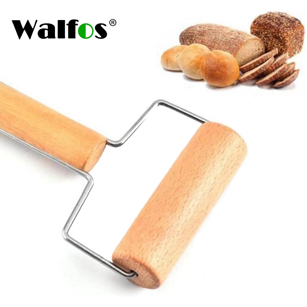 Walfos ลูกกลิ้งไม้ สําหรับนวดแป้งพิซซ่า ทําอาหาร