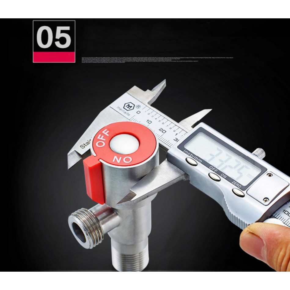 304 วาล์วสามเหลี่ยมสแตนเลส ป้องกันการระเบิด วาล์วน้ำ4′ วาล์วน้ำเข้าห้องน้ำสำหรับเครื่องทำน้ำอุ่น - รูปที่ 6