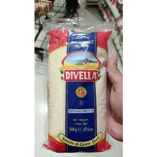 DIVELLA Durum Wheat Semolina แป้งสาลีสำหรับทำพาสต้า ตราดีเวลล่า ขนาด 500 กรัม