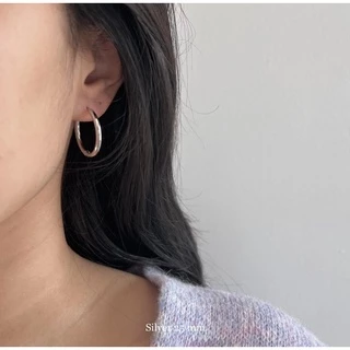 A.piece ต่างหูห่วง waterproof [stainless steel] Basic Hoop