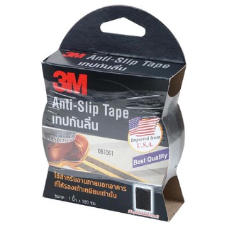 3M เทปกันลื่น 3M 1 นิ้ว X 1.8 ม. ม้วนเล็ก สีดำ