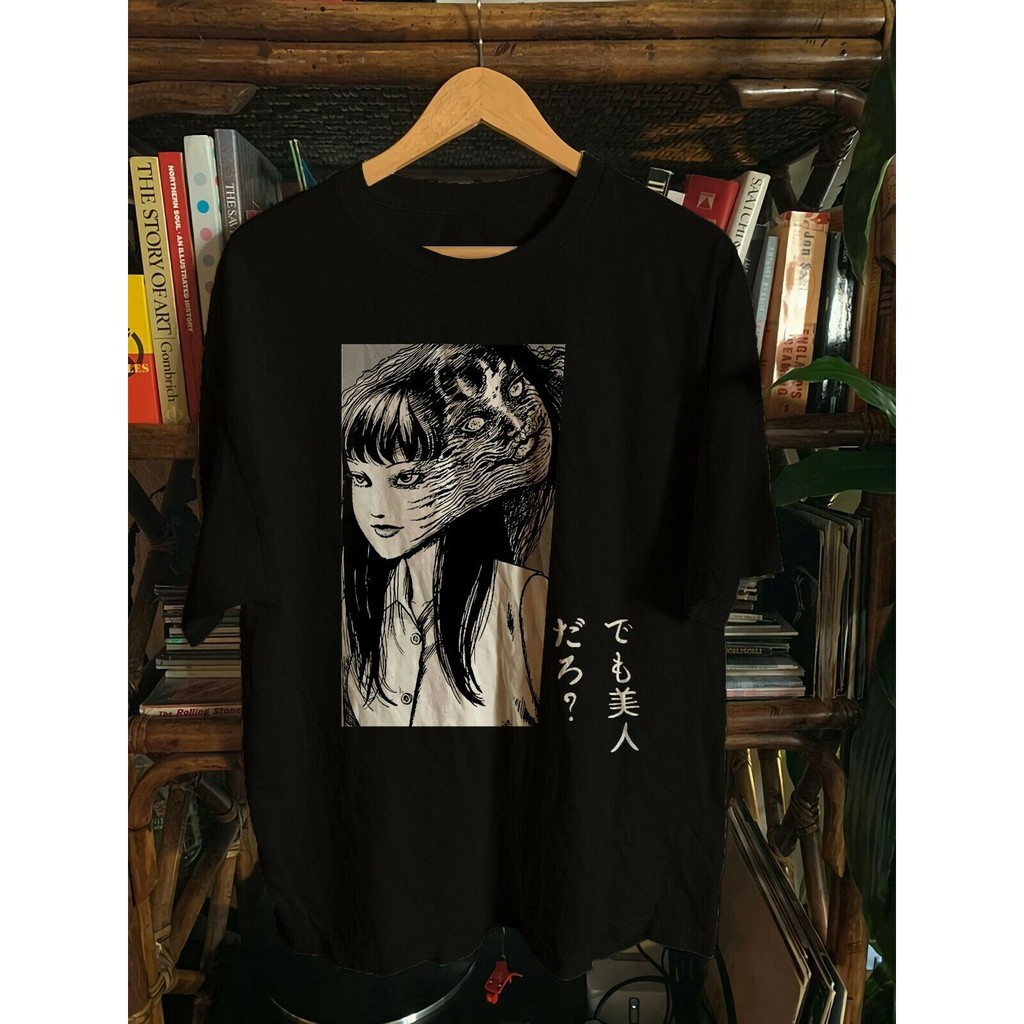 แฟชั่น เสื้อยืด พิมพ์ลาย เสื้อยืดพิมพ์ลาย Tomie Junji Ito สําหรับผู้ชาย